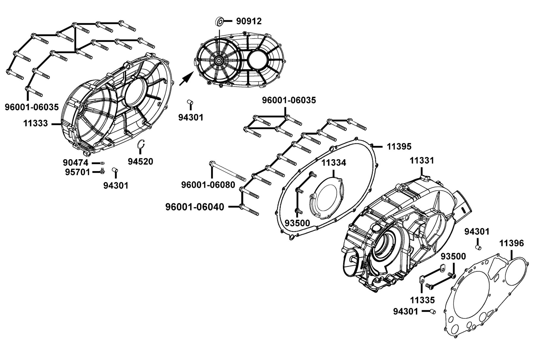 MAXXER 450I Cover Right Crank Case parts diagram
