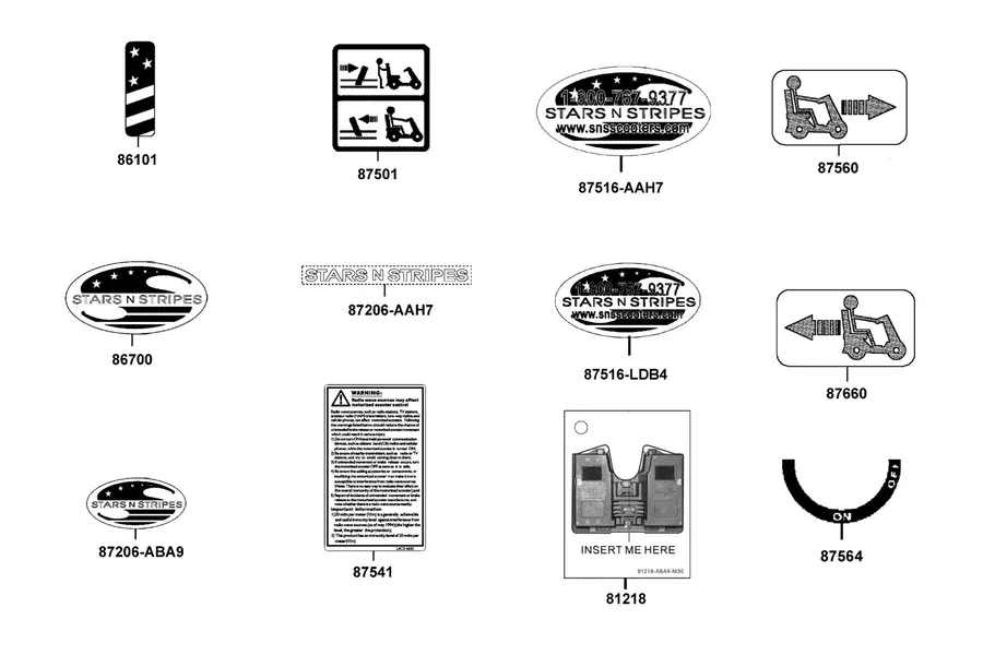 F11 Caution Label parts diagram
