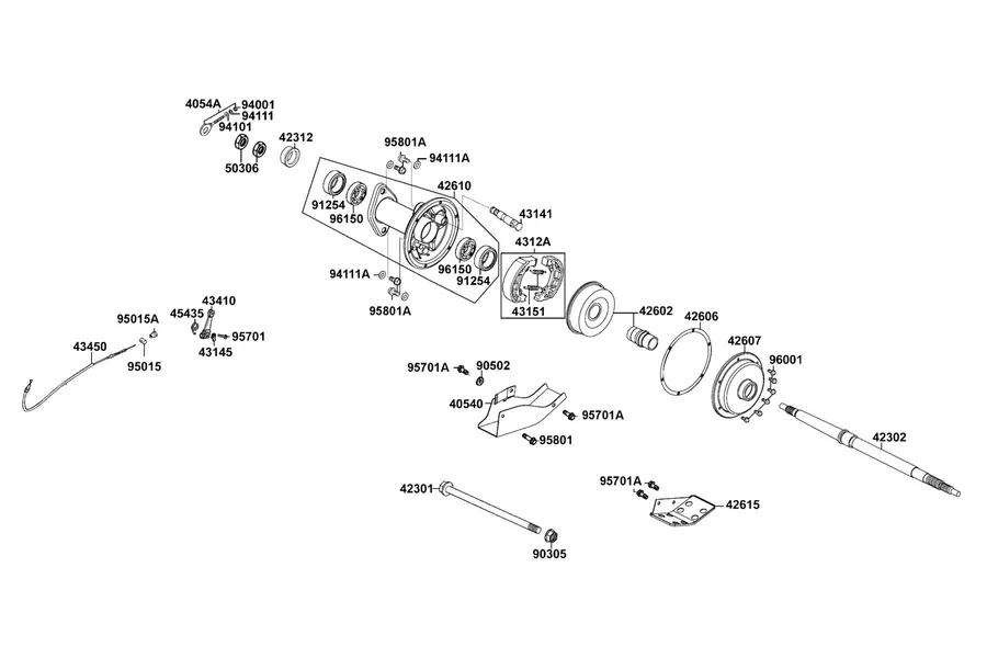 F15 Hub Assy Rr parts diagram