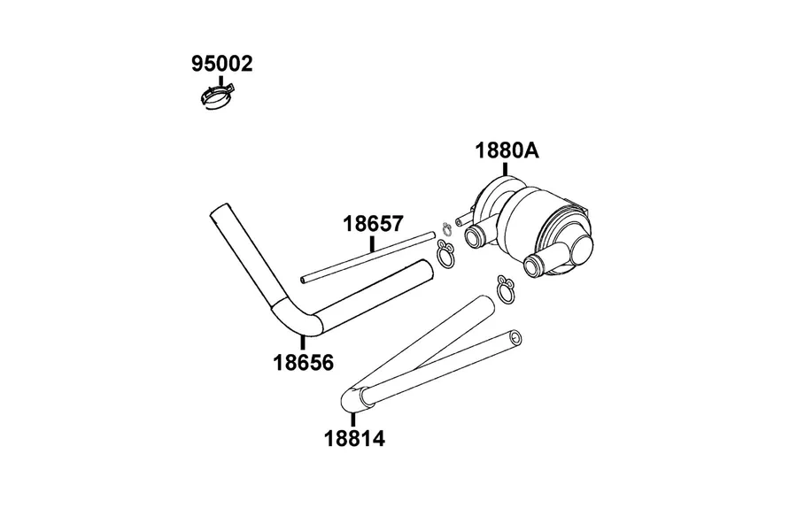 F21 Air Cleaner Two parts diagram