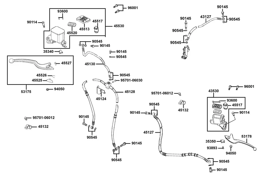 F04 Master Cylinder parts diagram