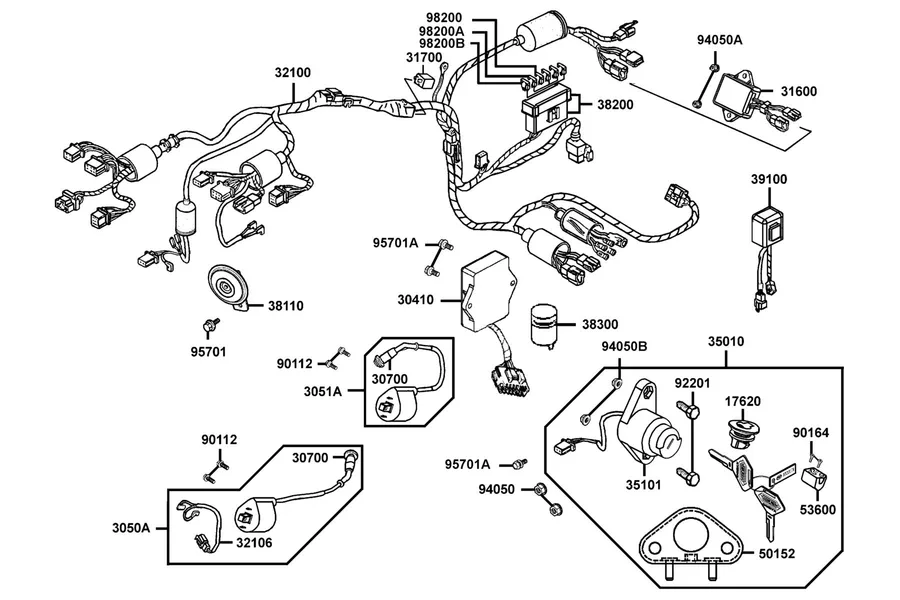 F27 Harness Wire parts diagram