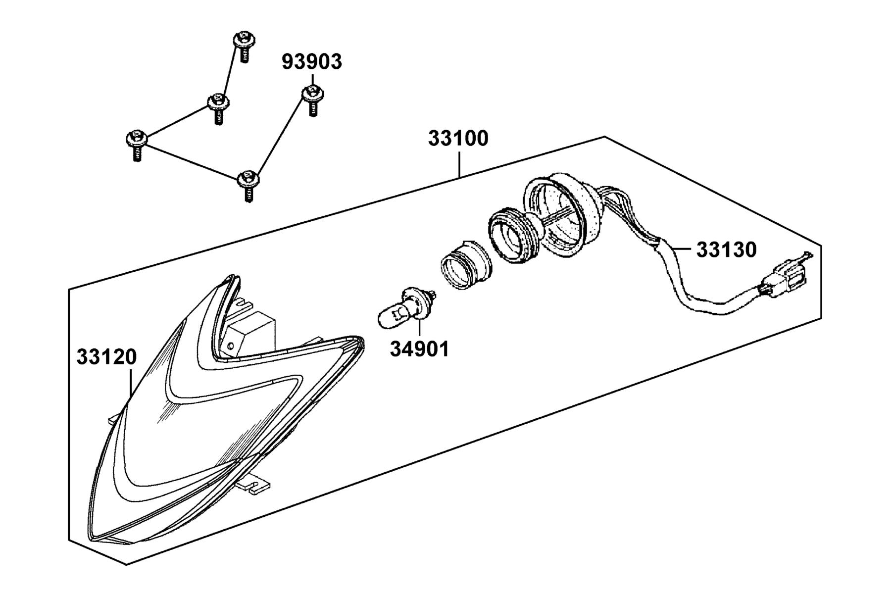 Mongoose 70 S (2016-2017) Head Light parts diagram