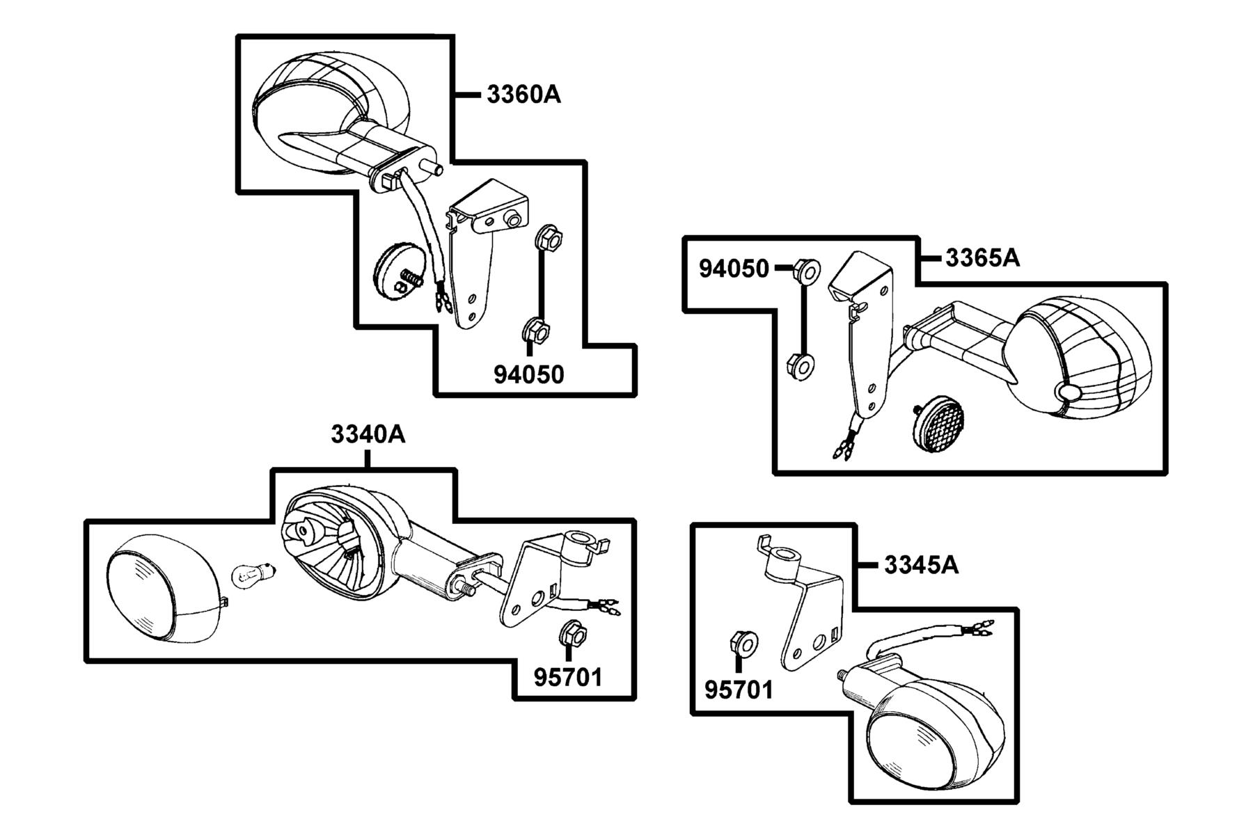 AGILITY 125(2020) Front Winker parts diagram