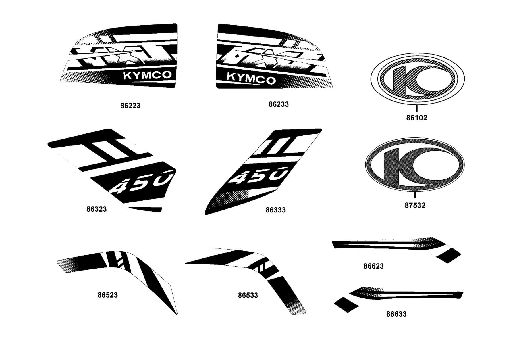 MXU 450i(2019) Emblem ● Stripe parts diagram