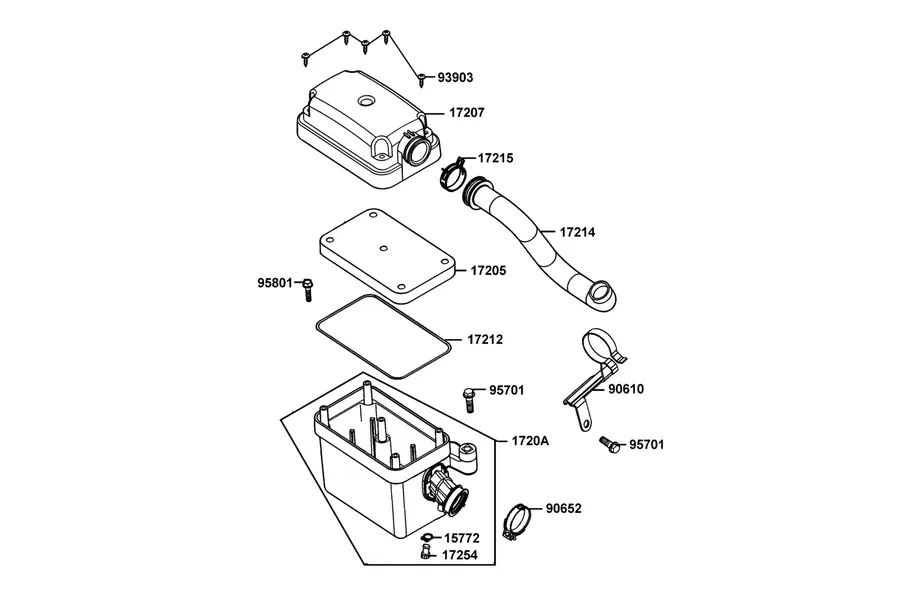 F13 Air Cleaner parts diagram