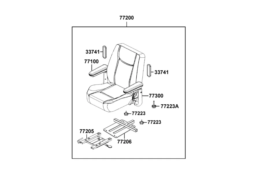 F06 Seat parts diagram