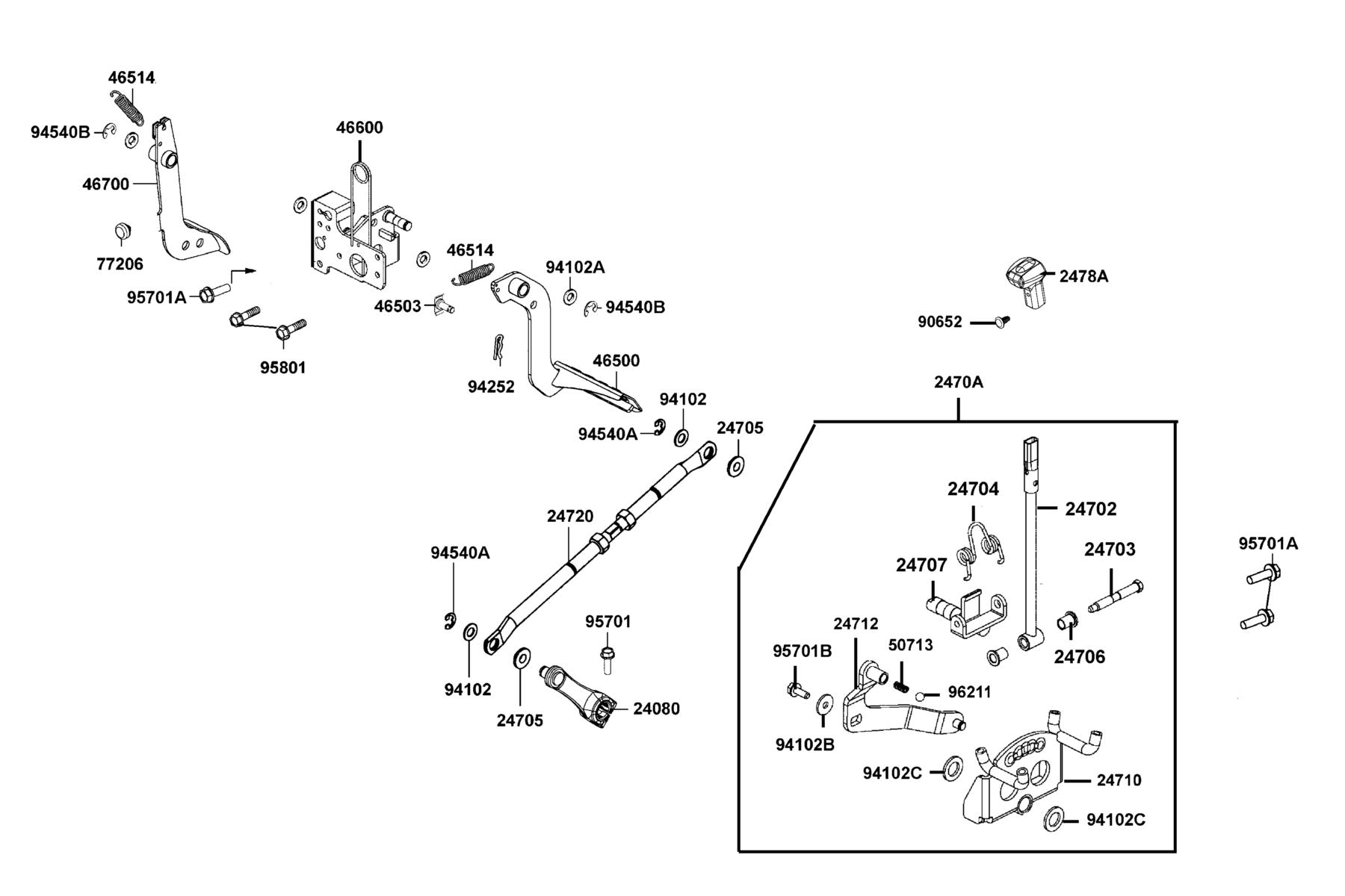 UXV 450i(2018) SHIFTER ASSY parts diagram