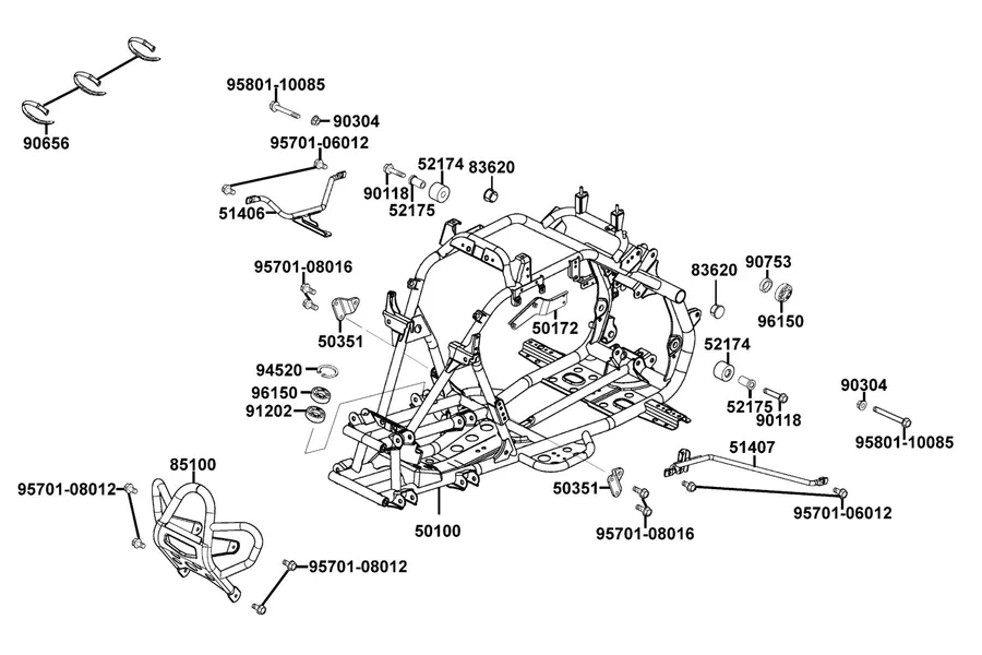 F21 Frame Body parts diagram