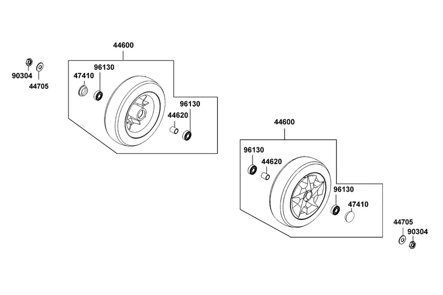 F05 Front Wheel parts diagram