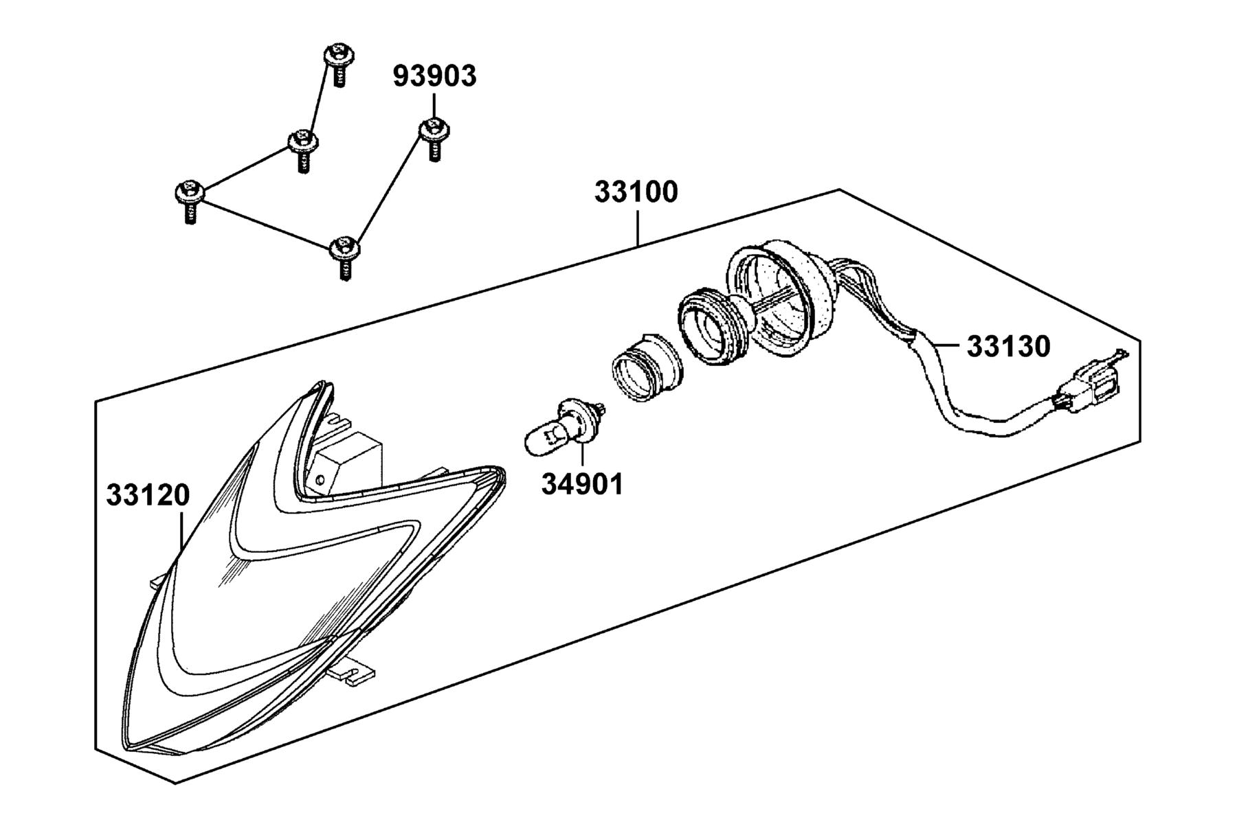 MONGOOSE 90S (2021) Head Light parts diagram