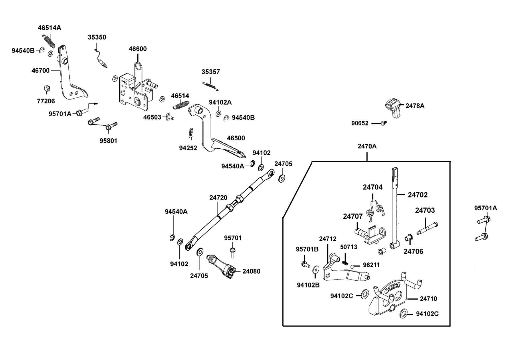 UXV 450i (2022MY) SHIFTER ASSY parts diagram
