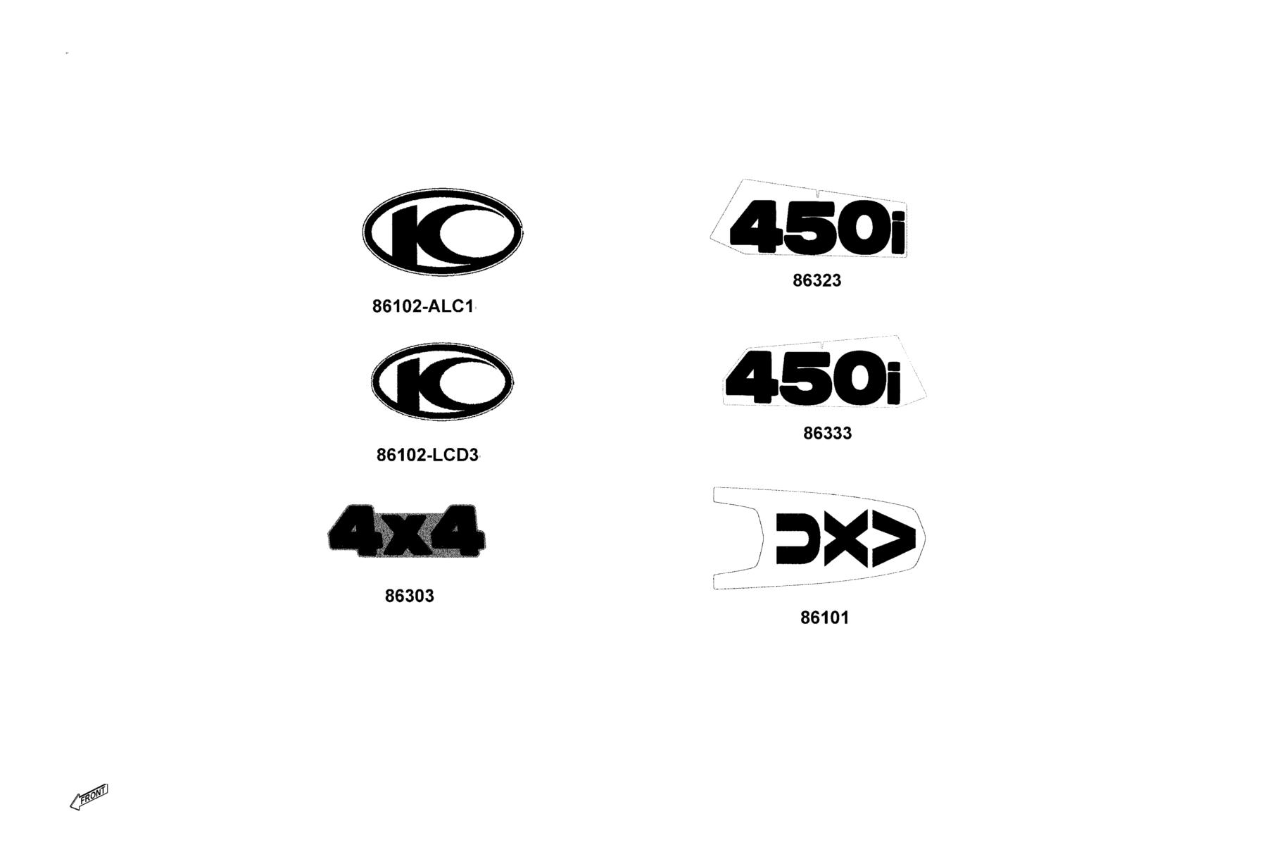 UXV 450i(2020) Emblem●Stripr parts diagram