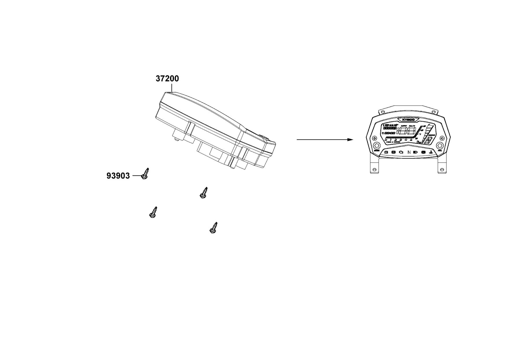 MXU 270i EURO (2023MY) Speed Meter parts diagram