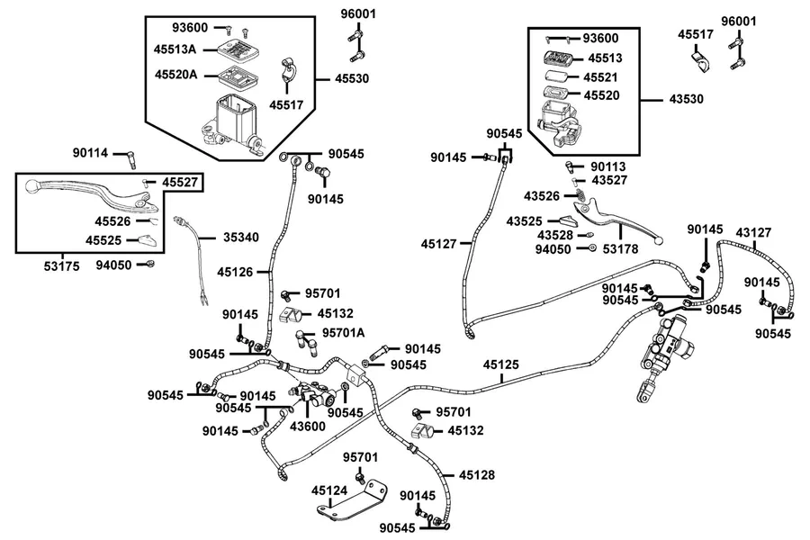 F04 Master Cylinder parts diagram