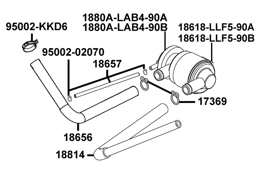F21 Air Cleaner Two parts diagram