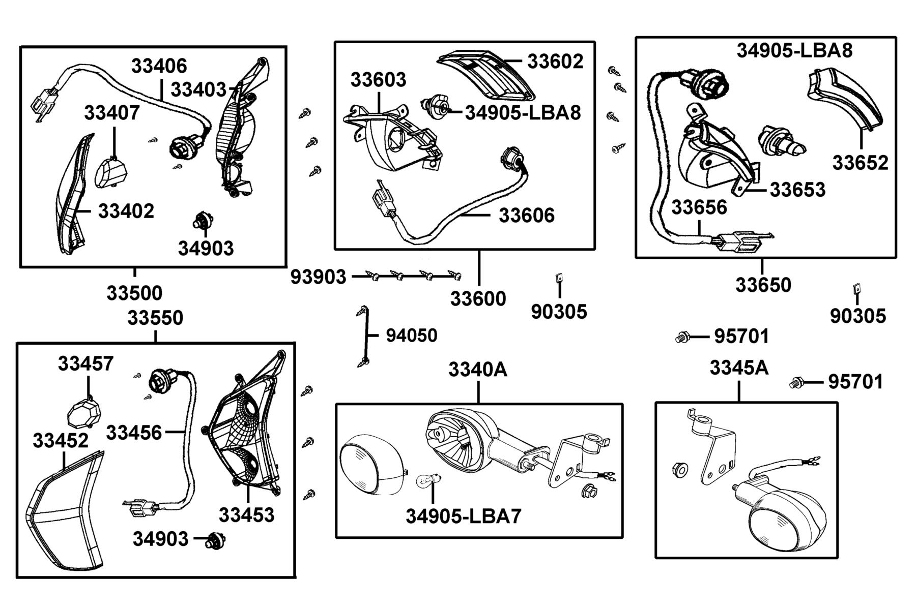 LIKE(2019~) Front Winker parts diagram