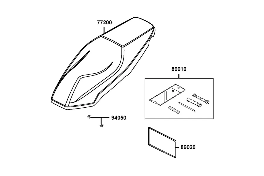 F09 Seat parts diagram