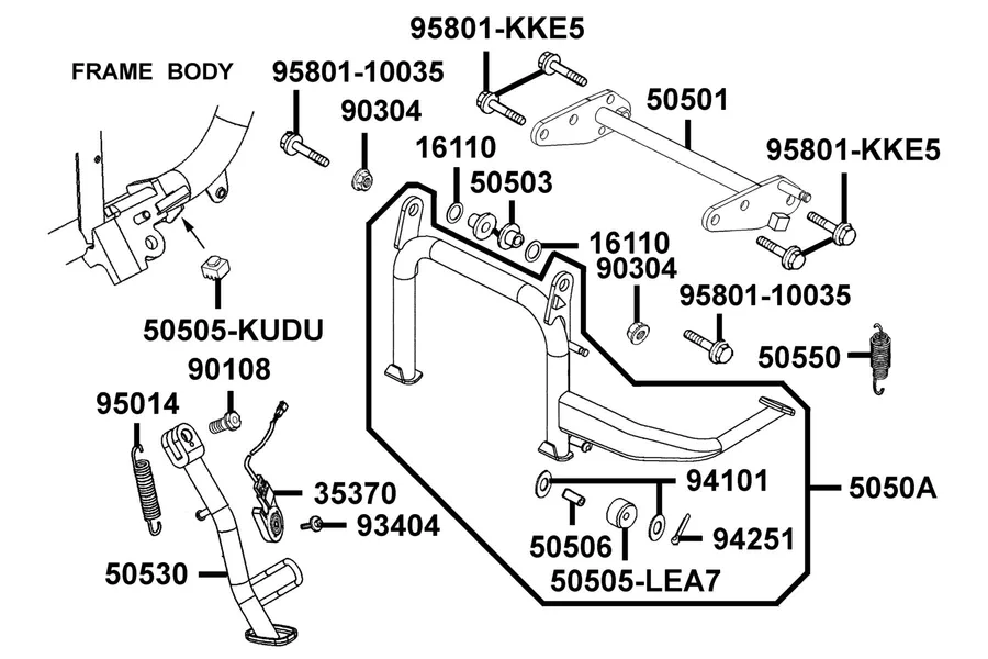 F15 Stand parts diagram