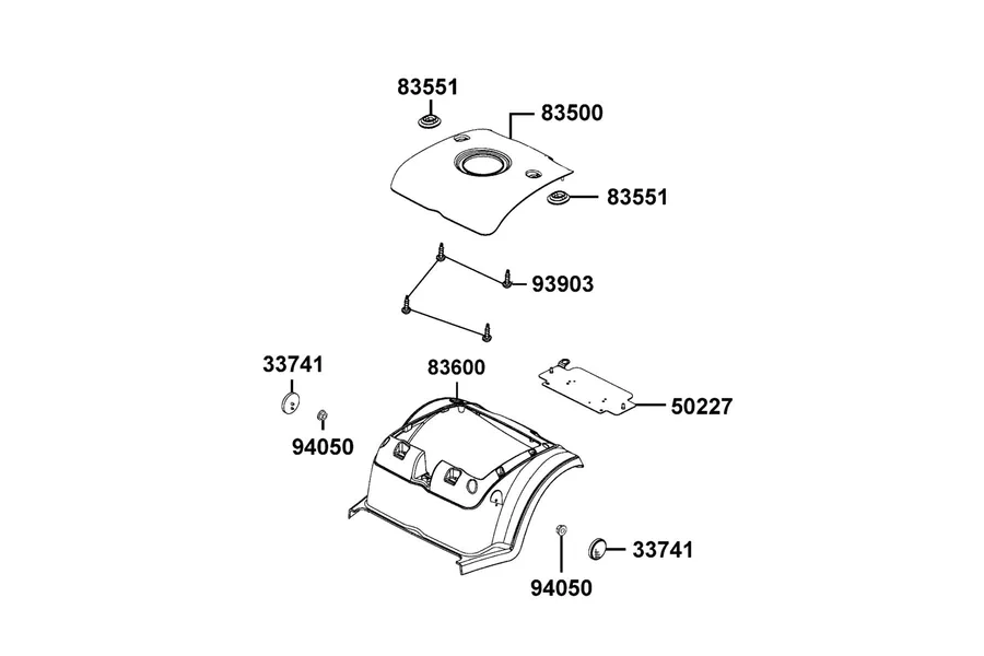F08 Body Cover parts diagram