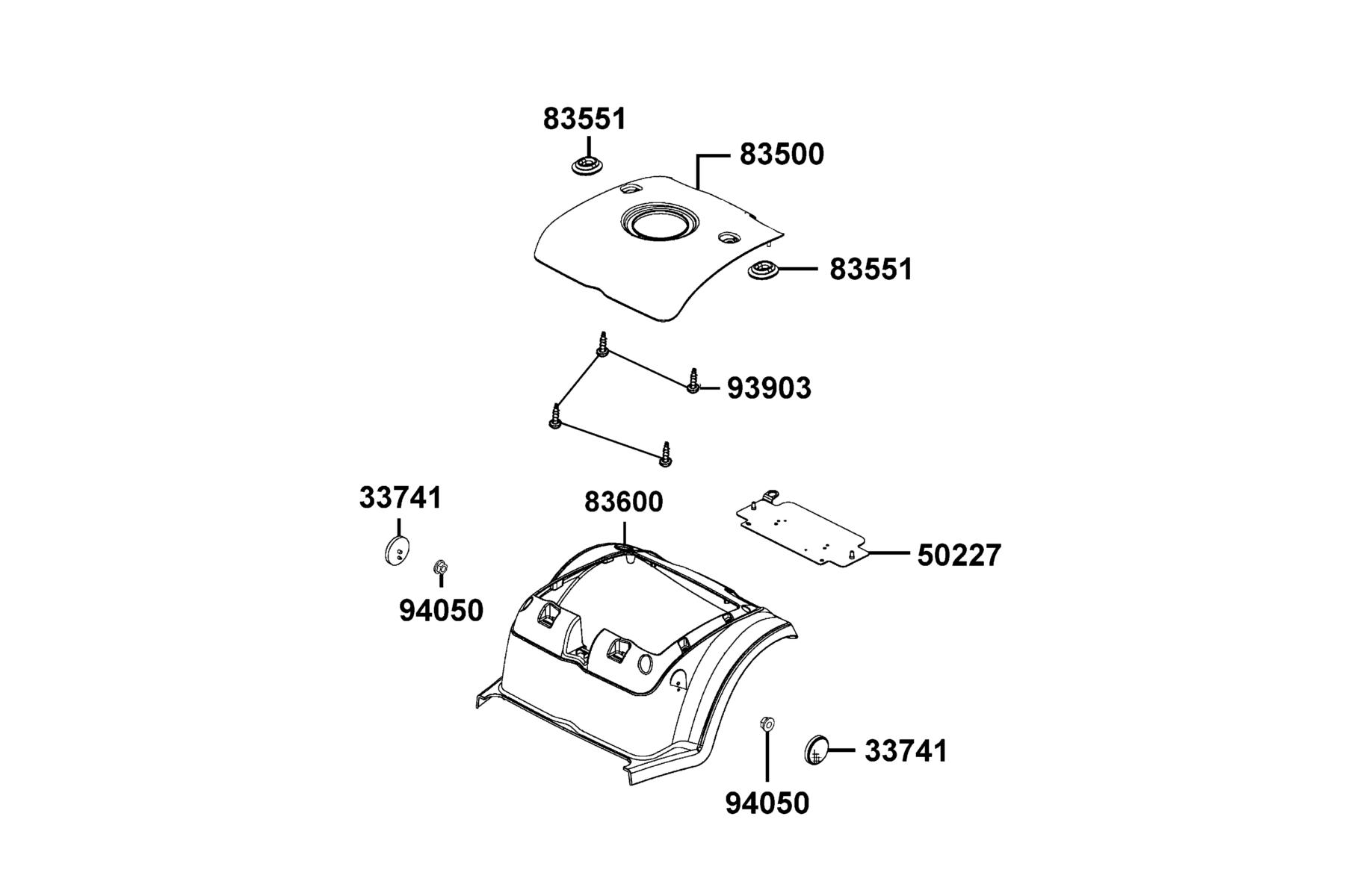 KYMCO SUPER8 (2018) Body Cover parts diagram