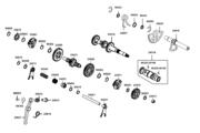 E07 Shaft Assy Drive ● Spindle Assy Drum Shift parts diagram thumbnail
