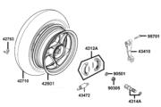F08 Rear Wheel parts diagram thumbnail