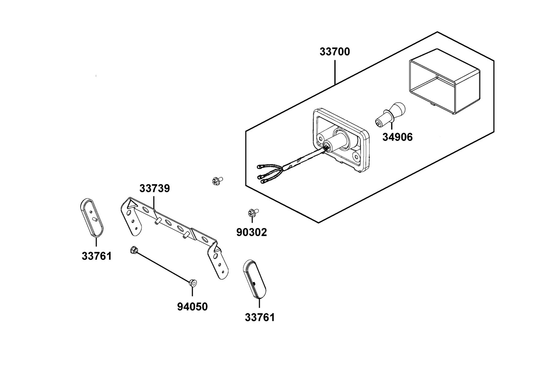 SPADE 150 FI(2020) Tail Light parts diagram