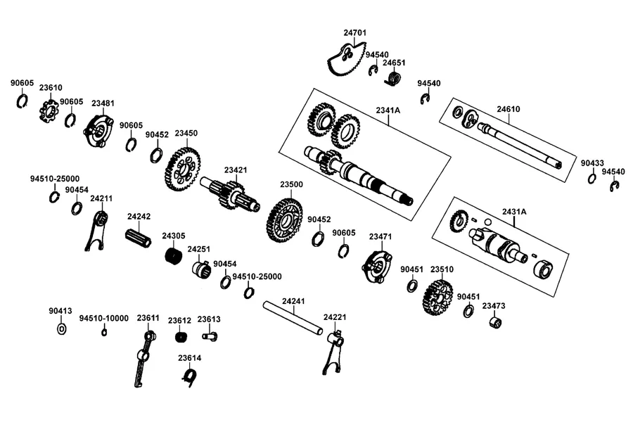 E07 Clutch Assy Primary parts diagram