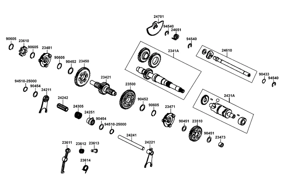 E07 Clutch Assy Primary parts diagram