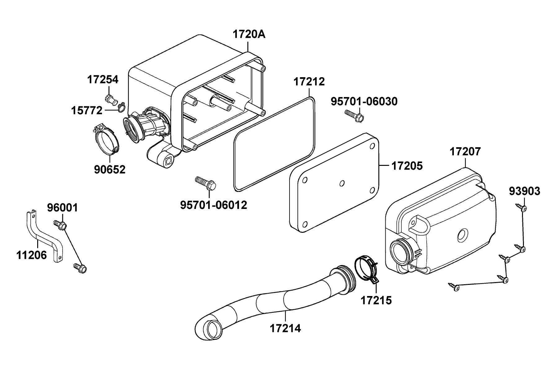 KYMCO Mongoose 50 (2004-2006) Air Cleaner parts diagram