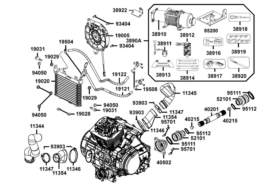 F21 Cooler Oil parts diagram
