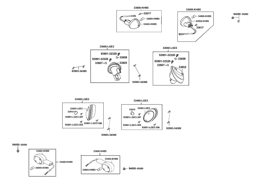 F17 Front Winker parts diagram