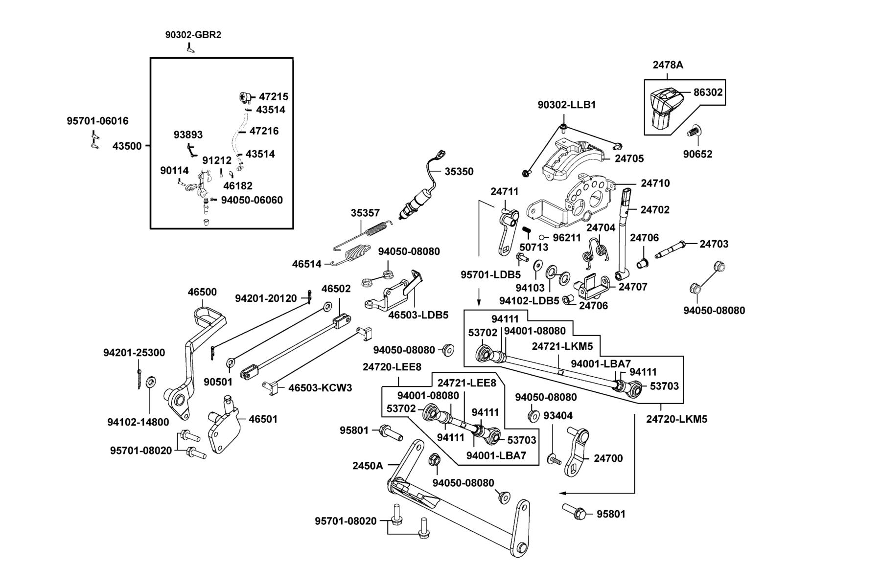 MXU 700i(2019) Master Cylinder Rear parts diagram