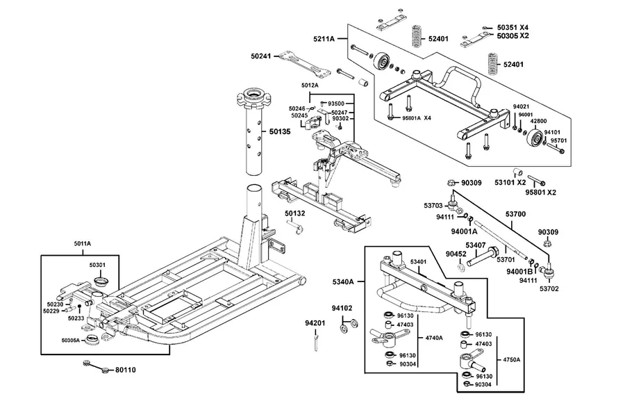 F10 Frame Body parts diagram