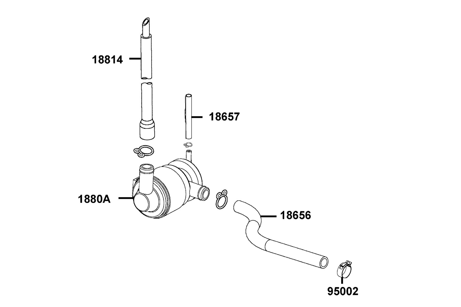 Agility 50 MY2026 Air Cleaner Two parts diagram