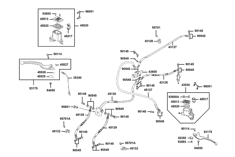 F04 Master Cylinder parts diagram