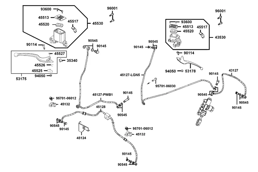 F04 Master Cylinder parts diagram
