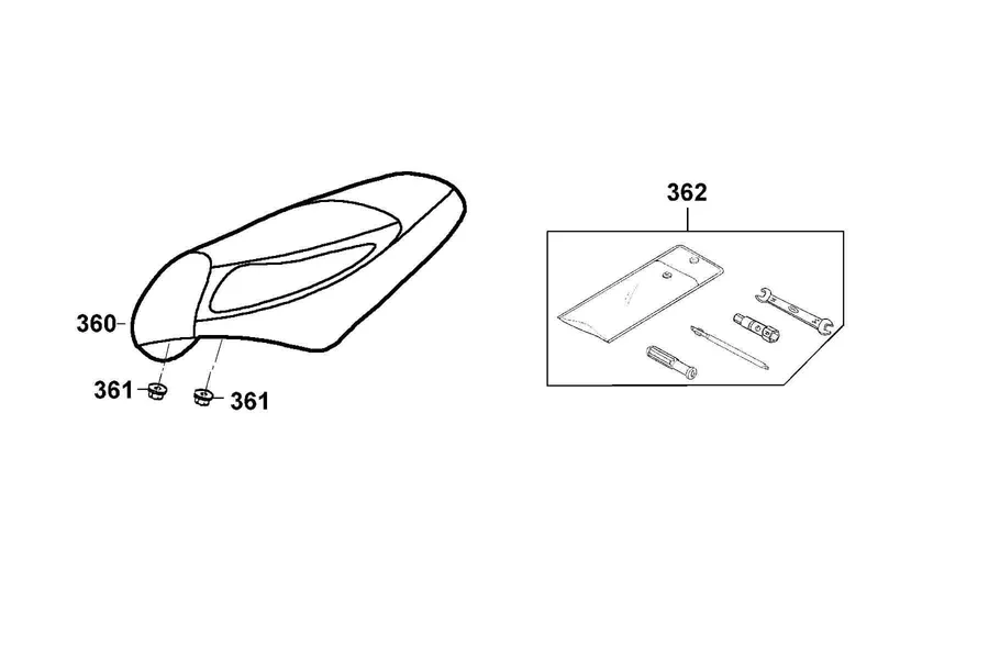 F09 Seat parts diagram