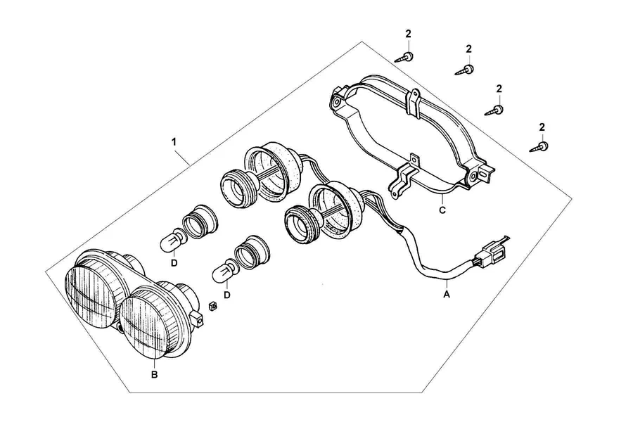 F01 Head Light parts diagram