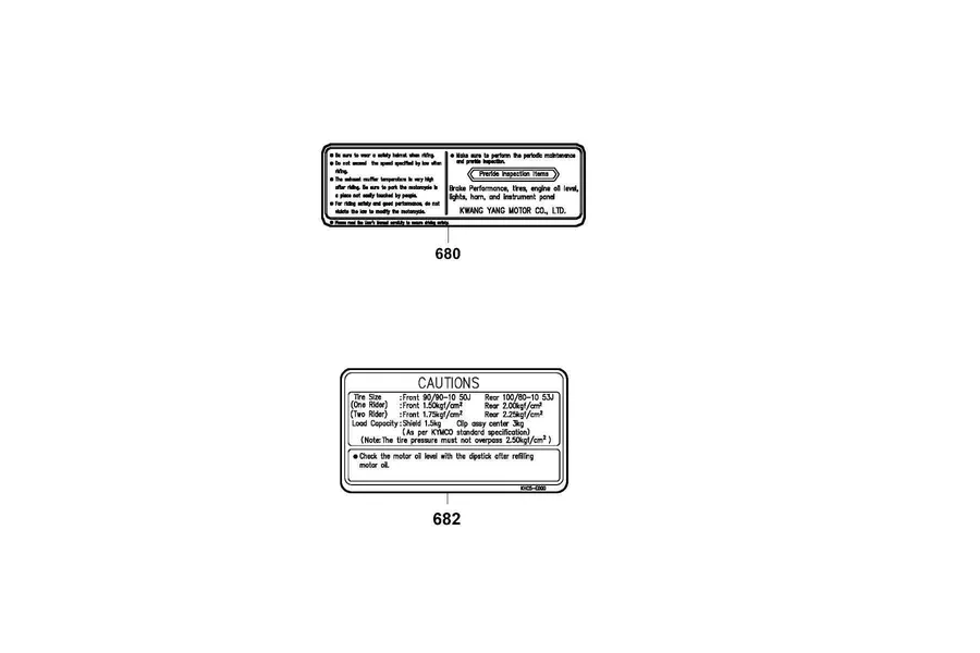 F21 Caution Label parts diagram