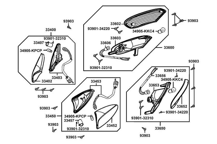 F17 Front Winker parts diagram