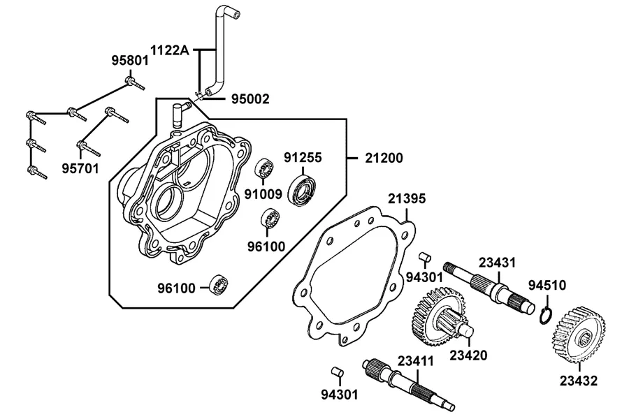E07 Transmission parts diagram
