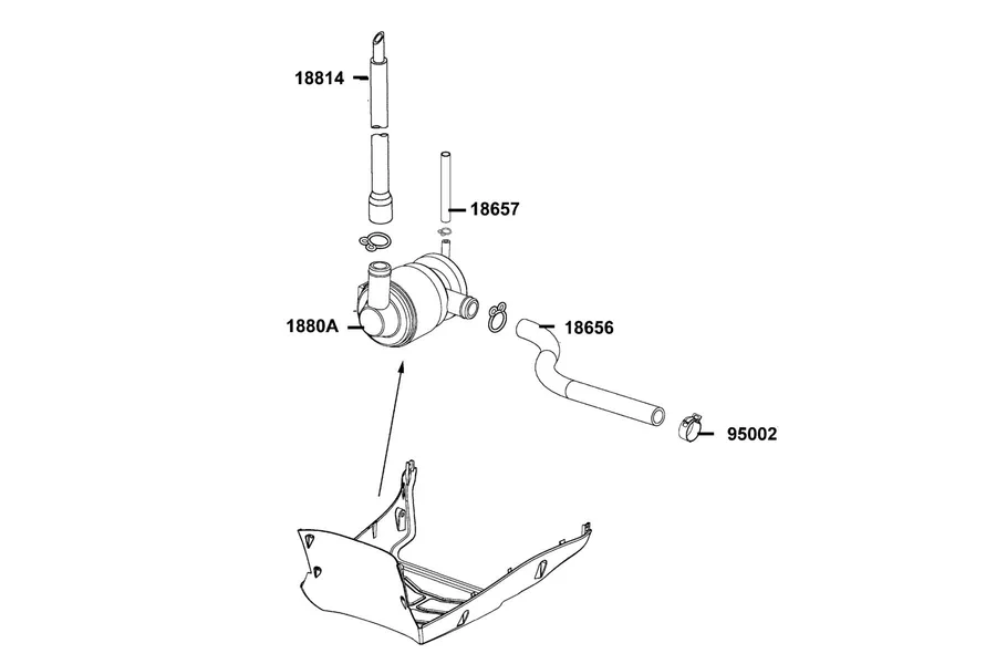 F21 Air Cleaner Two parts diagram