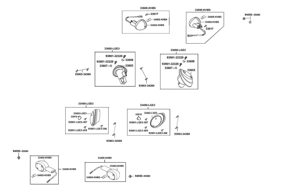 F17 Front Winker parts diagram