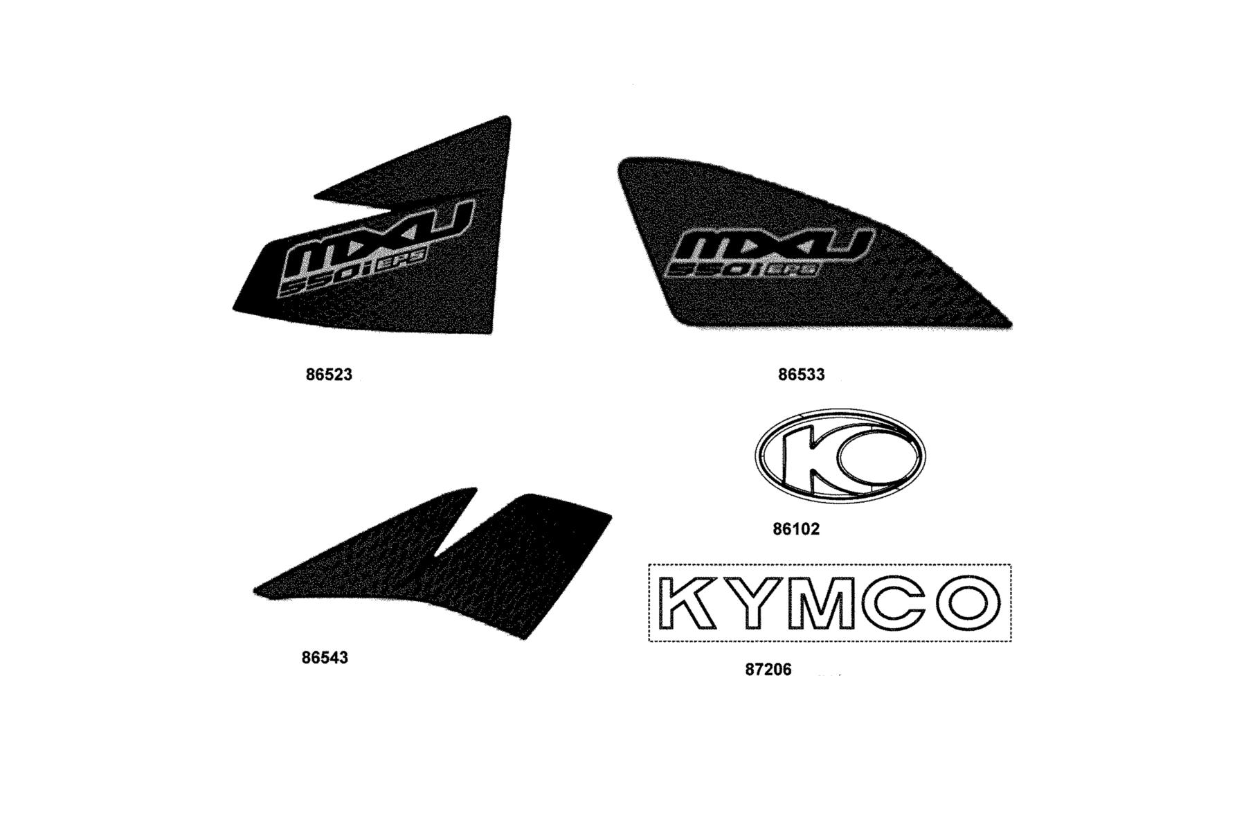 MXU Emblem●Stripe parts diagram