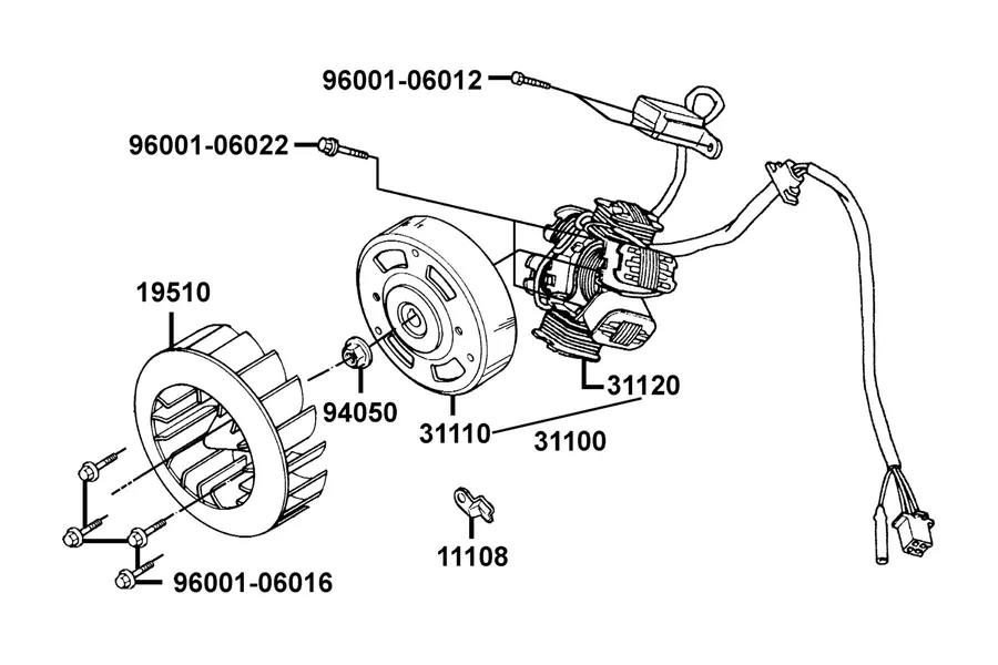 E03 Generator parts diagram