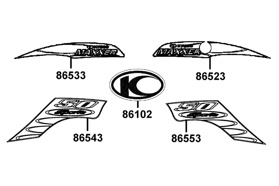 F21 Emblem and Stripe parts diagram