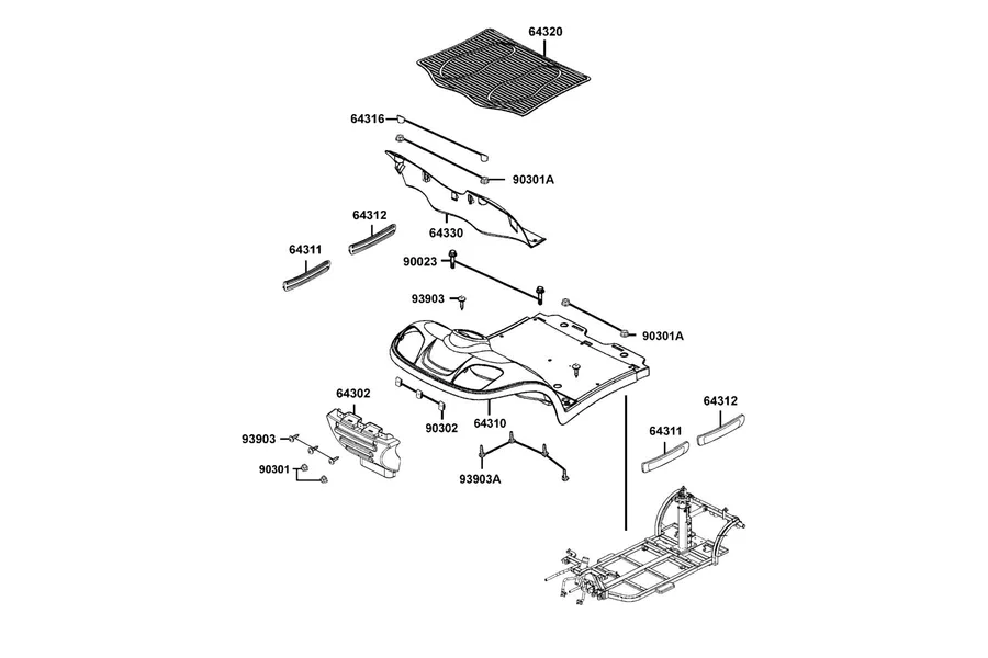 F02 Floor parts diagram