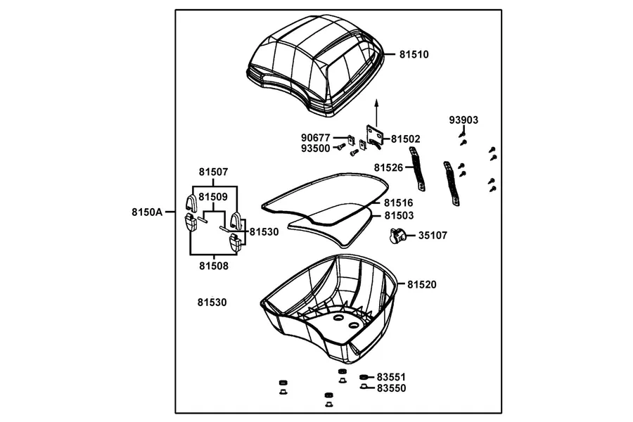 F23 Rr Box Comp parts diagram